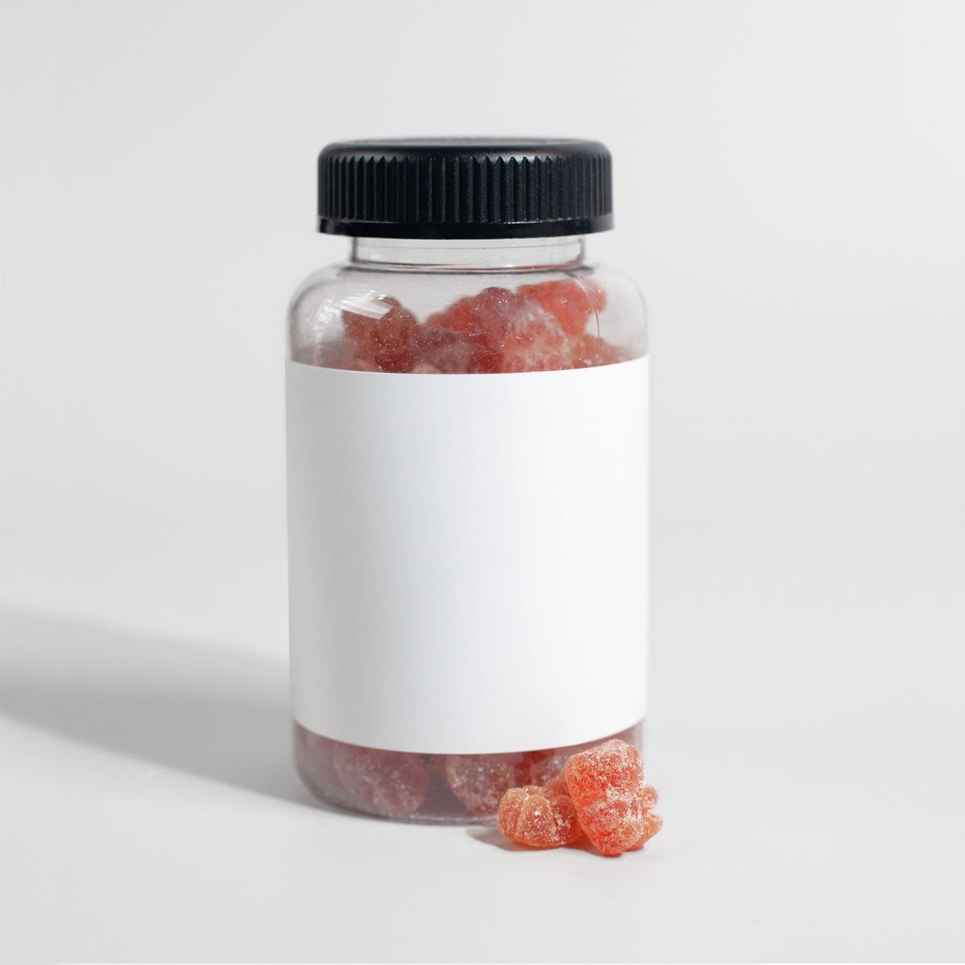 Printed product label applied to a jar